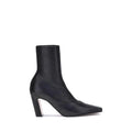 Bottines Khaite Bos Taurus en cuir de veau noir