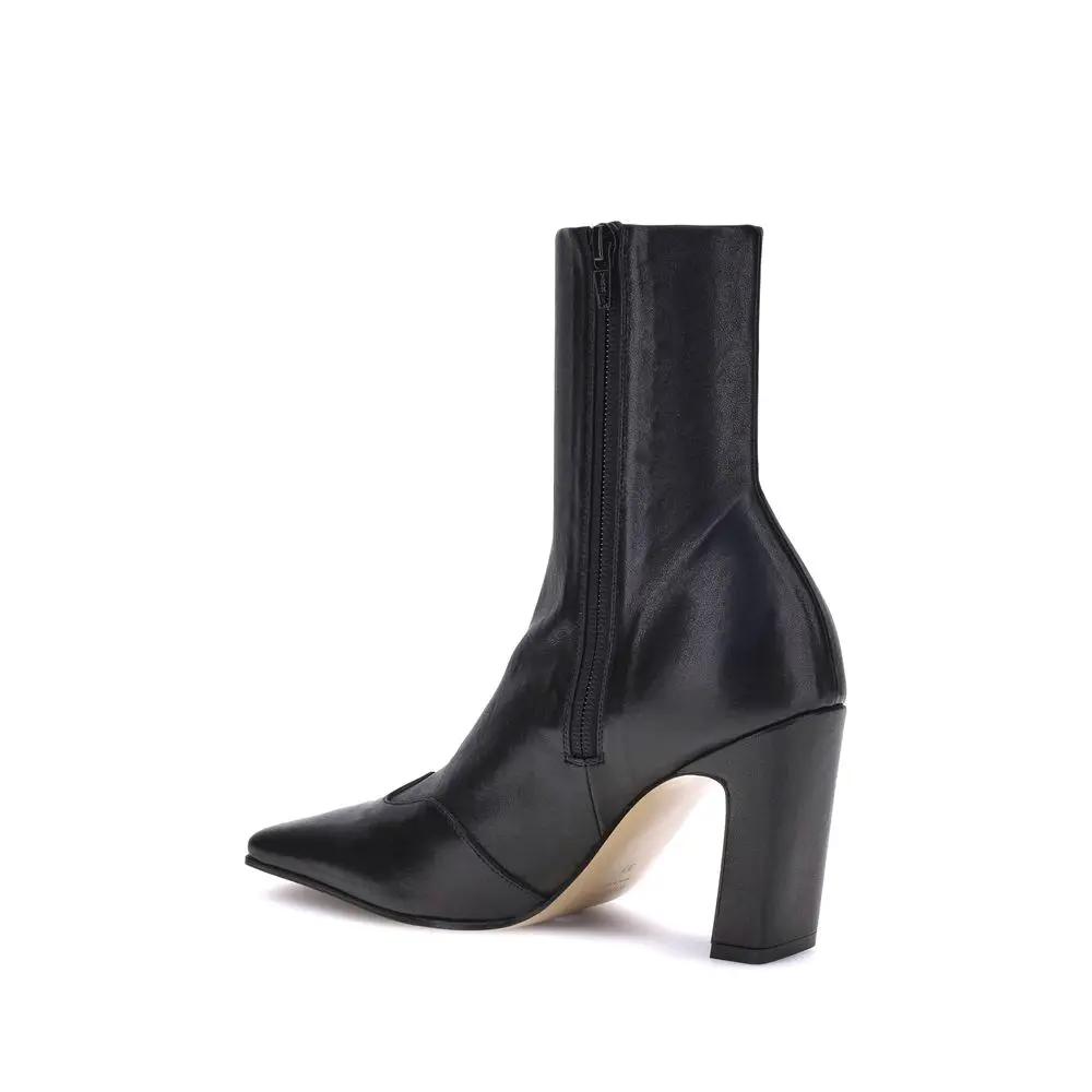 Bottines Khaite Bos Taurus en cuir de veau noir
