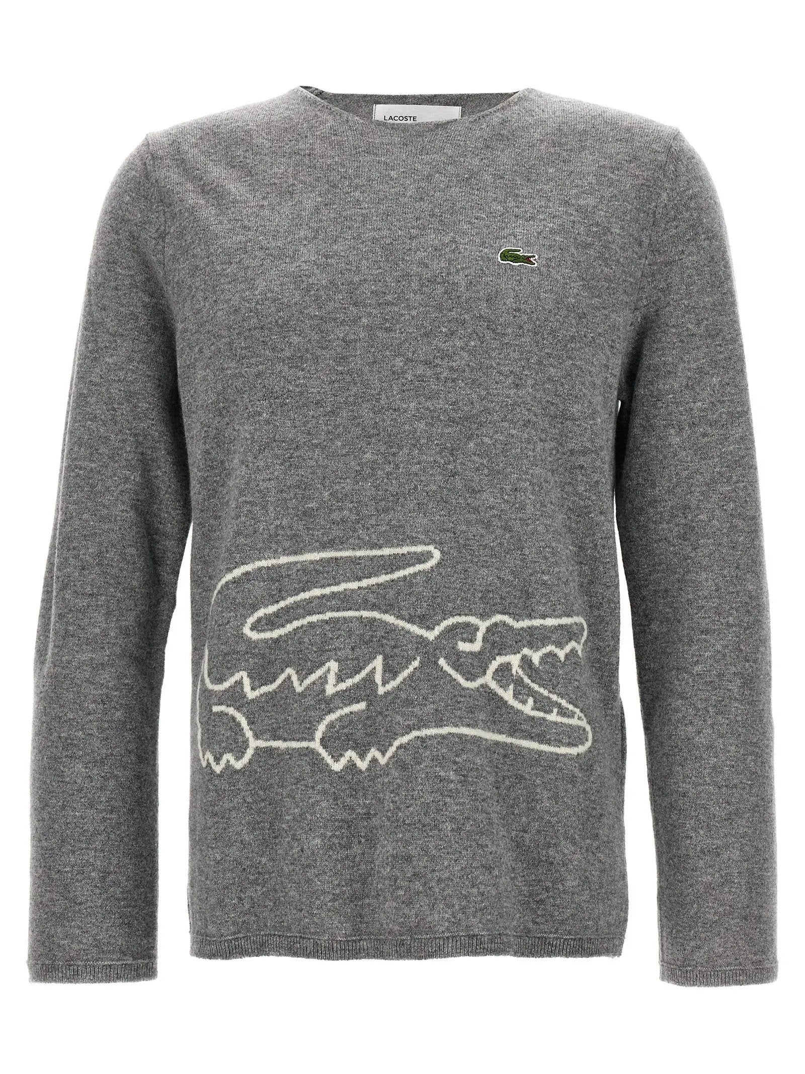 Comme Des Garçons Gray Wool Cardigan