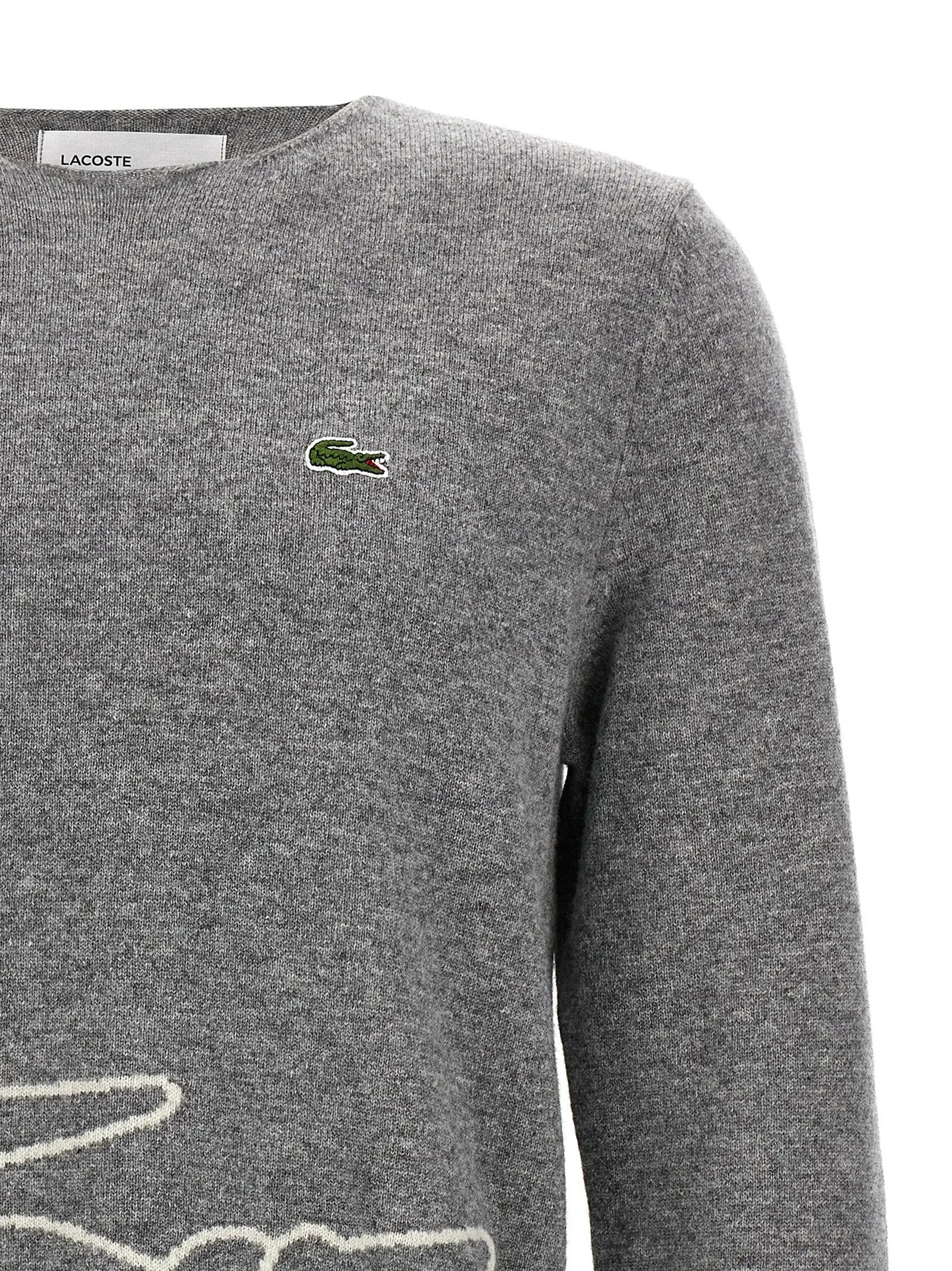Comme Des Garçons Gray Wool Cardigan
