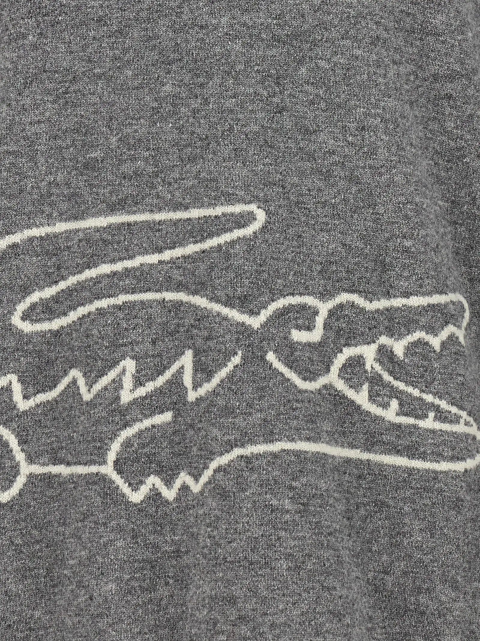 Comme Des Garçons Gray Wool Cardigan