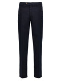Pantalon décontracté en coton bleu Brunello Cucinelli