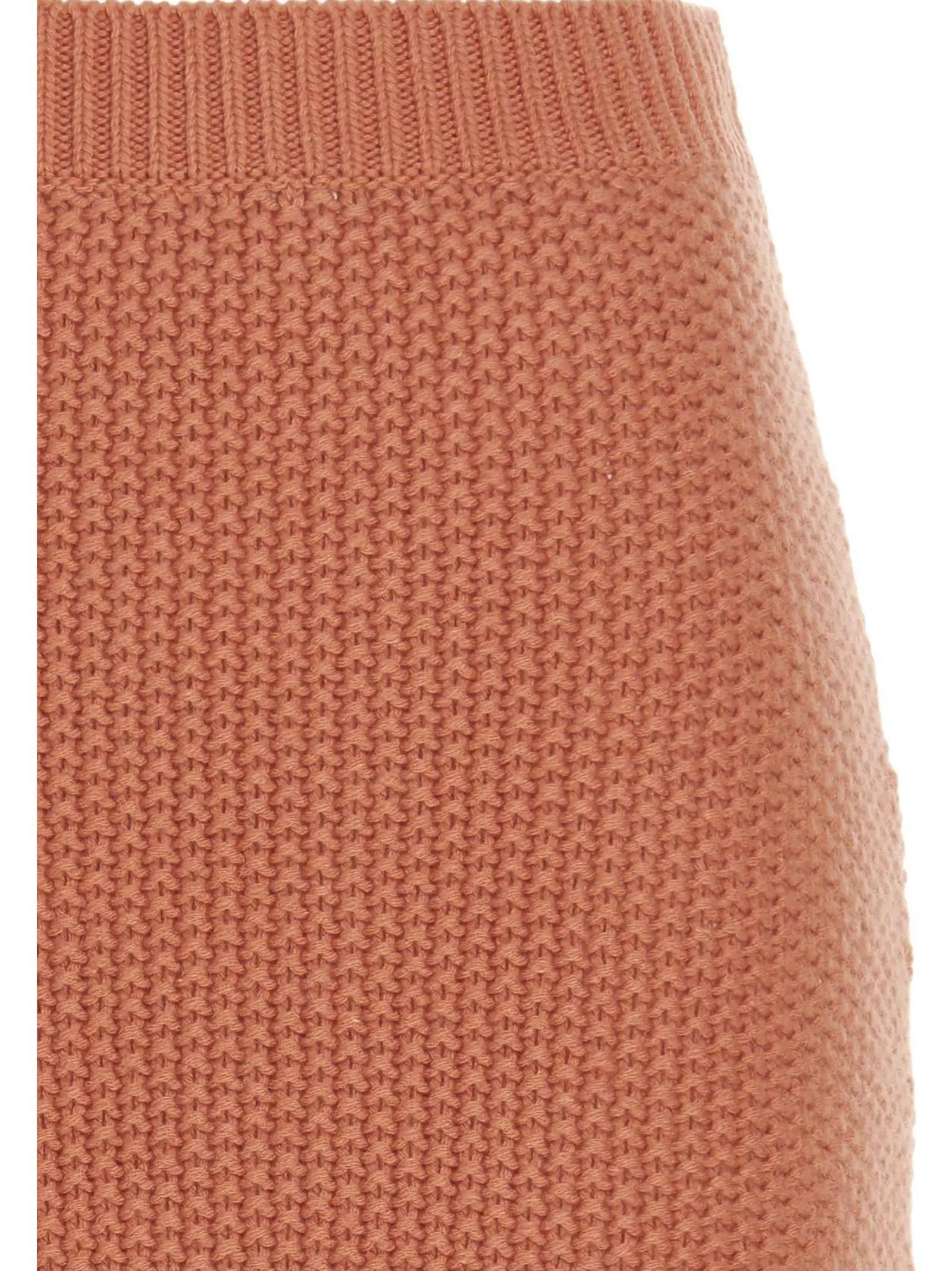 Chloé Orange Cashmere Mini Skirt