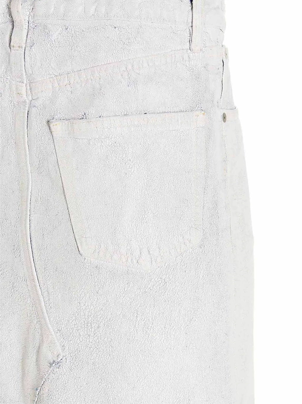 Maison Margiela White Cotton Mini Skirt