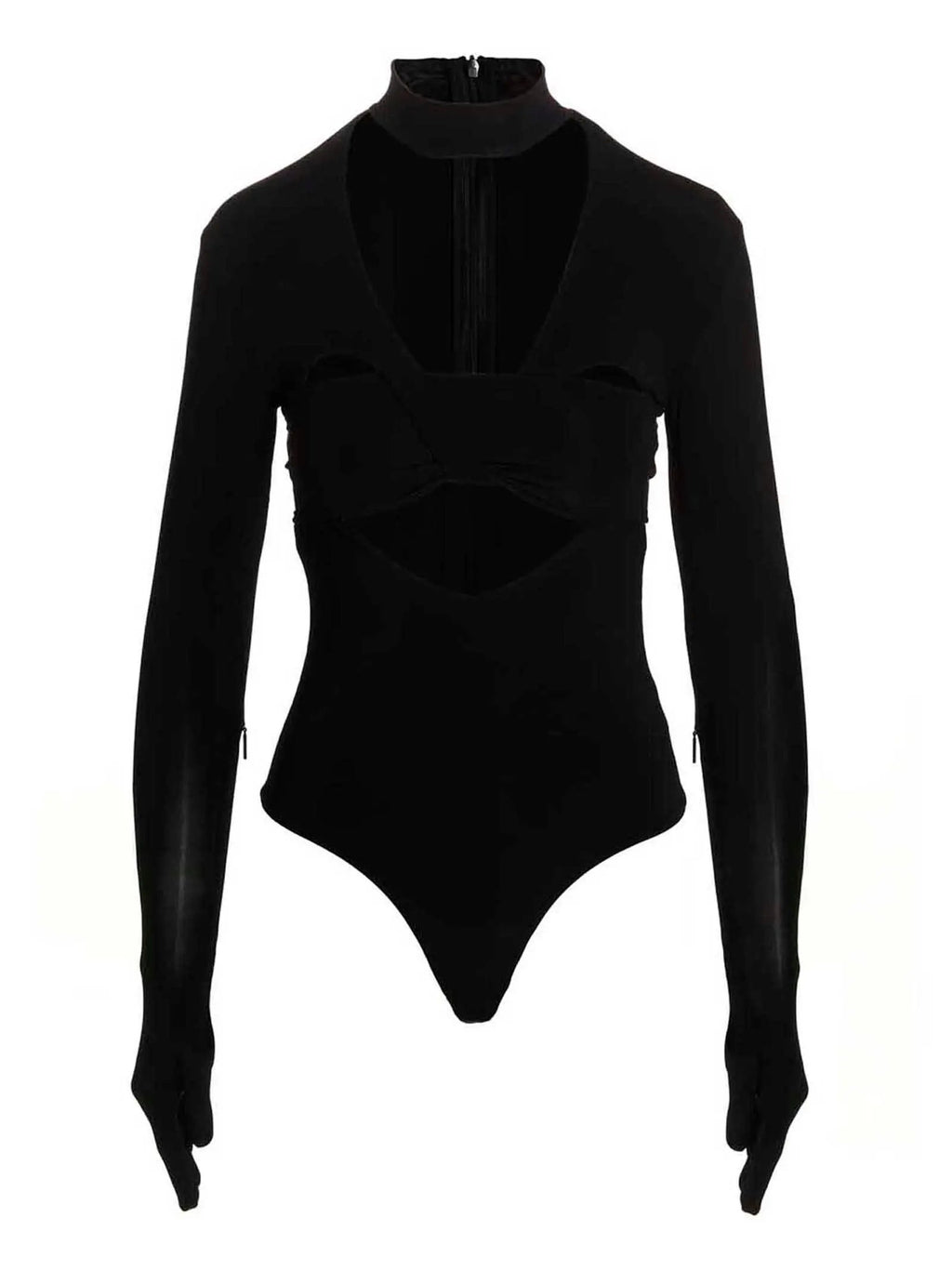 Ambush Black Viscose Bodysuit