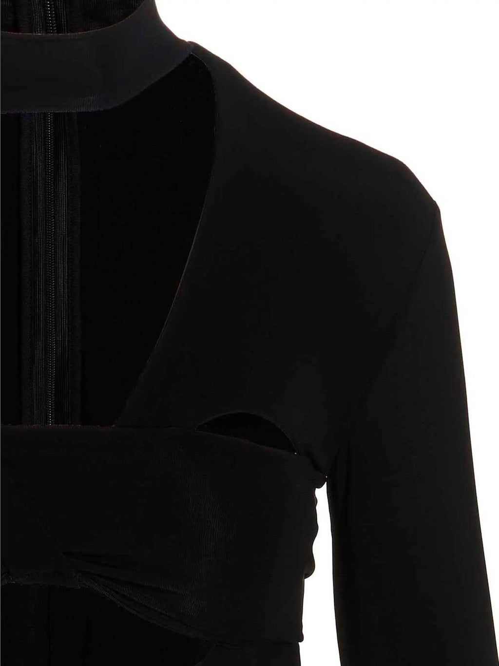 Ambush Black Viscose Bodysuit