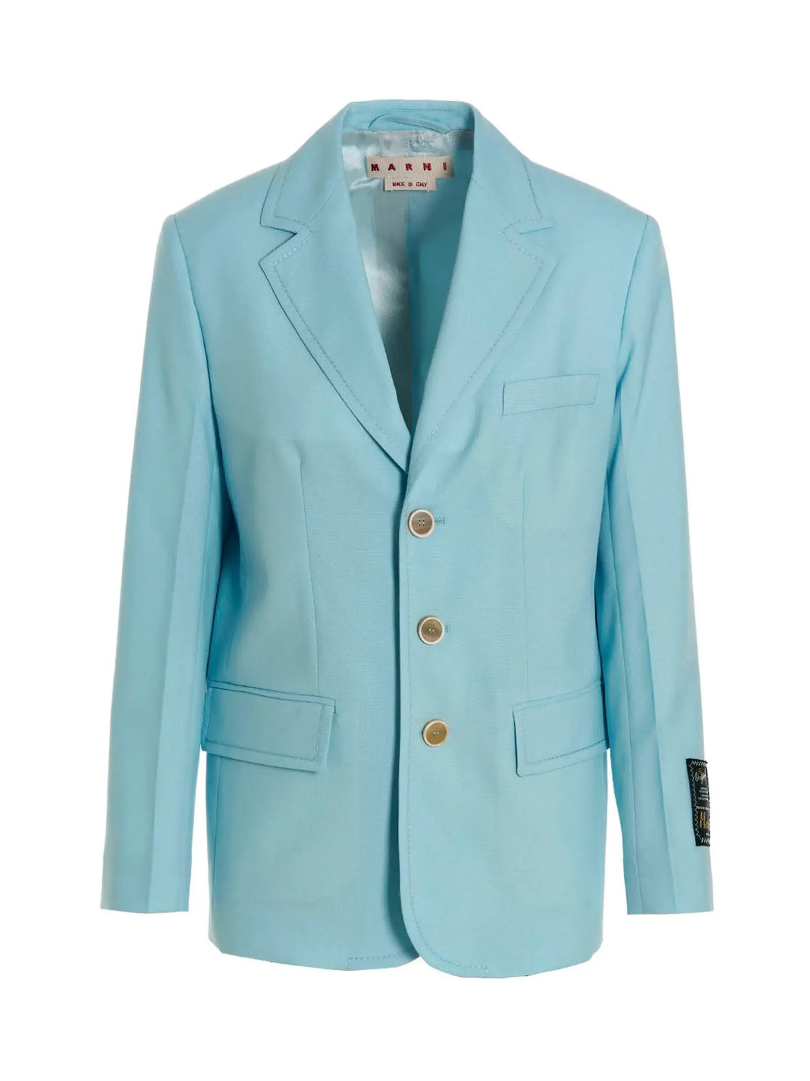 Marni Blue Virgin Wool Blazer