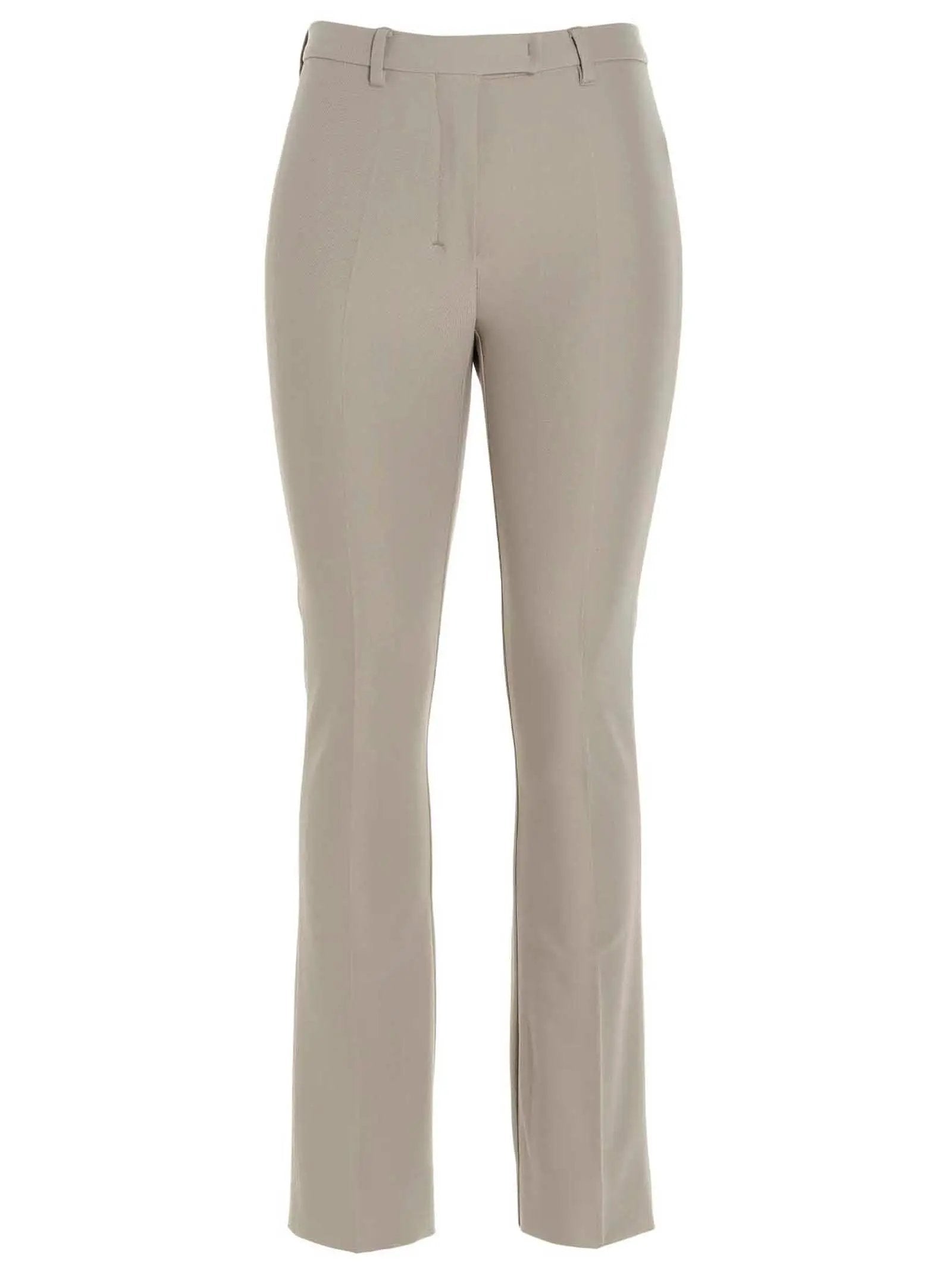 'S Max Mara Beige Viscose Flared Pants