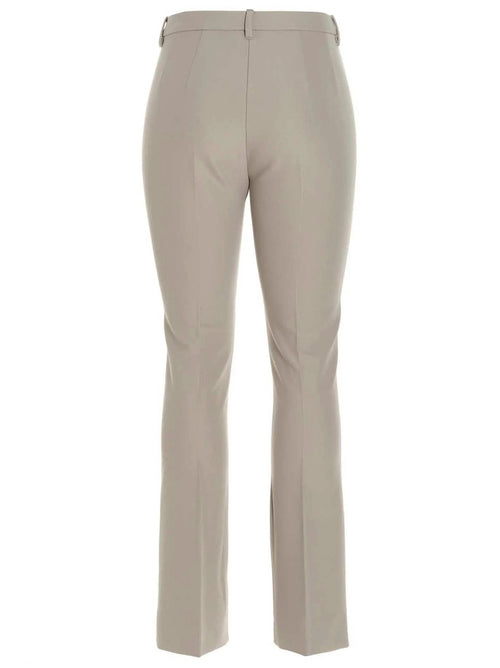 Pantalon évasé en viscose beige 'S Max Mara