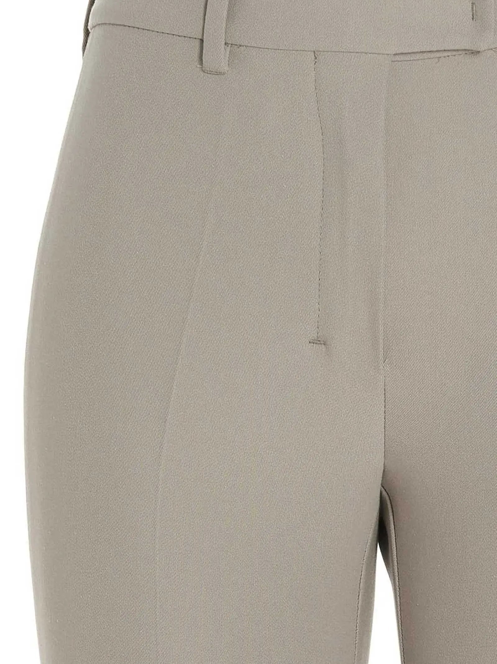 'S Max Mara Beige Viscose Flared Pants