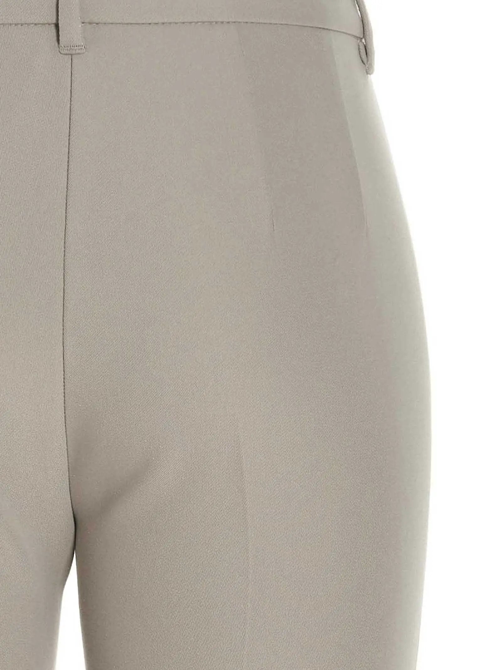 'S Max Mara Beige Viscose Flared Pants