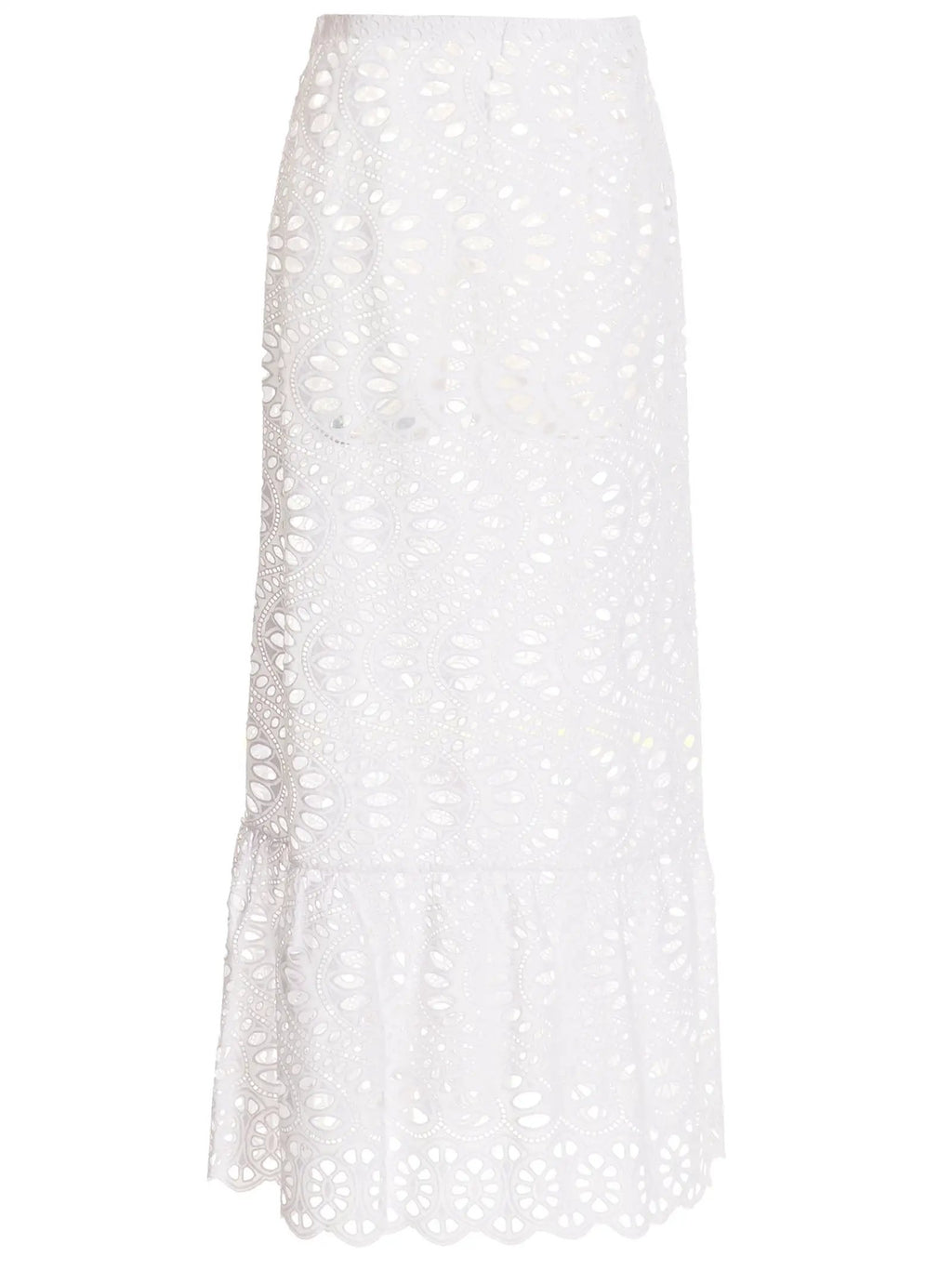 Giambattista Valli Giambattista Valli White Cotton Mini Skirt