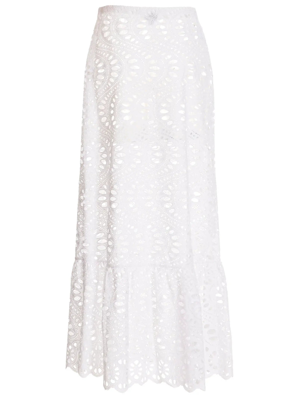 Giambattista Valli Giambattista Valli White Cotton Mini Skirt