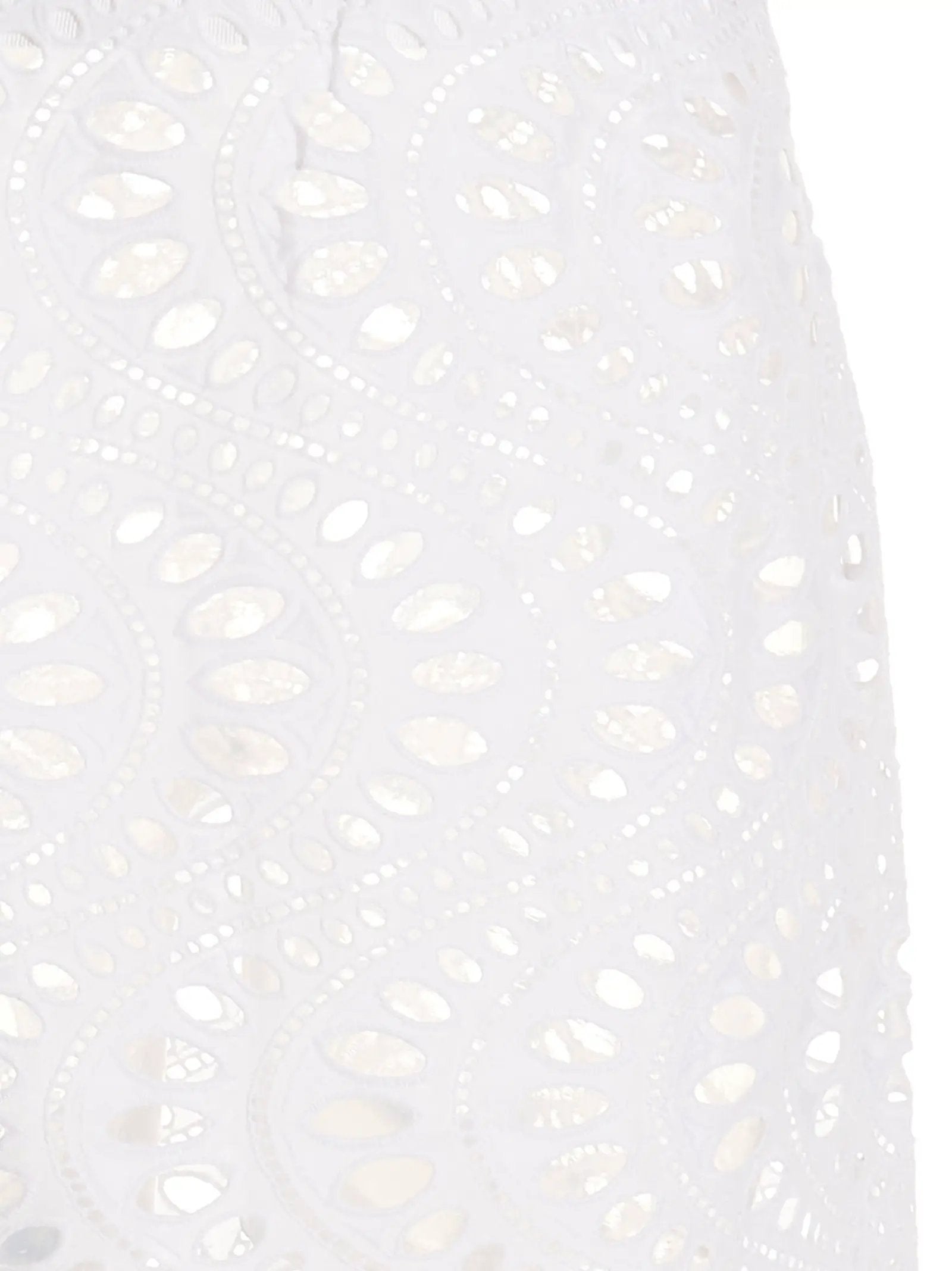 Giambattista Valli Giambattista Valli White Cotton Mini Skirt