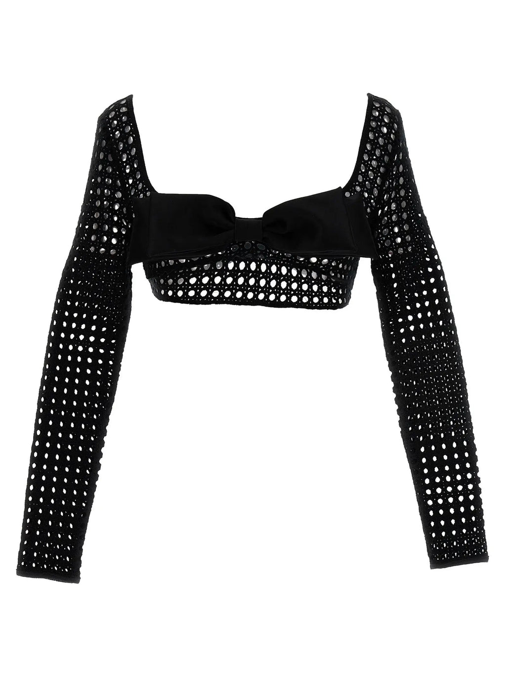 Giambattista Valli Black Polyester Long Sleeve T-Shirt