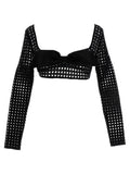 Giambattista Valli Black Polyester Long Sleeve T-Shirt