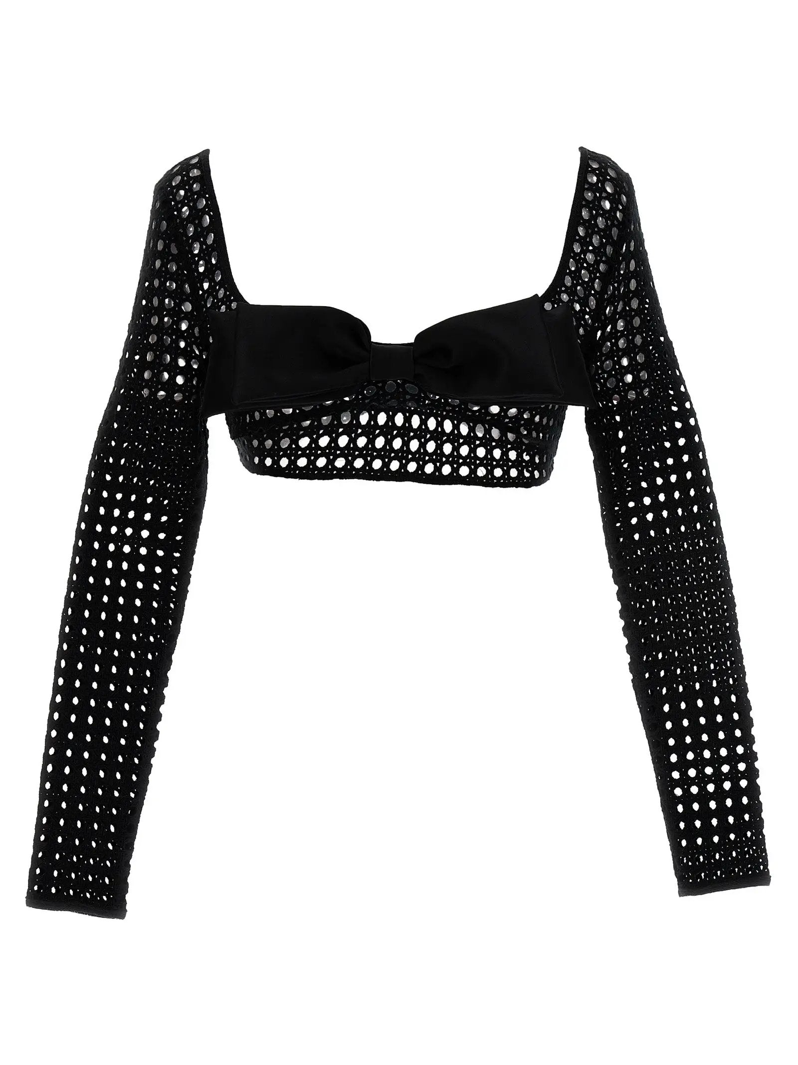 Giambattista Valli Black Polyester Long Sleeve T-Shirt