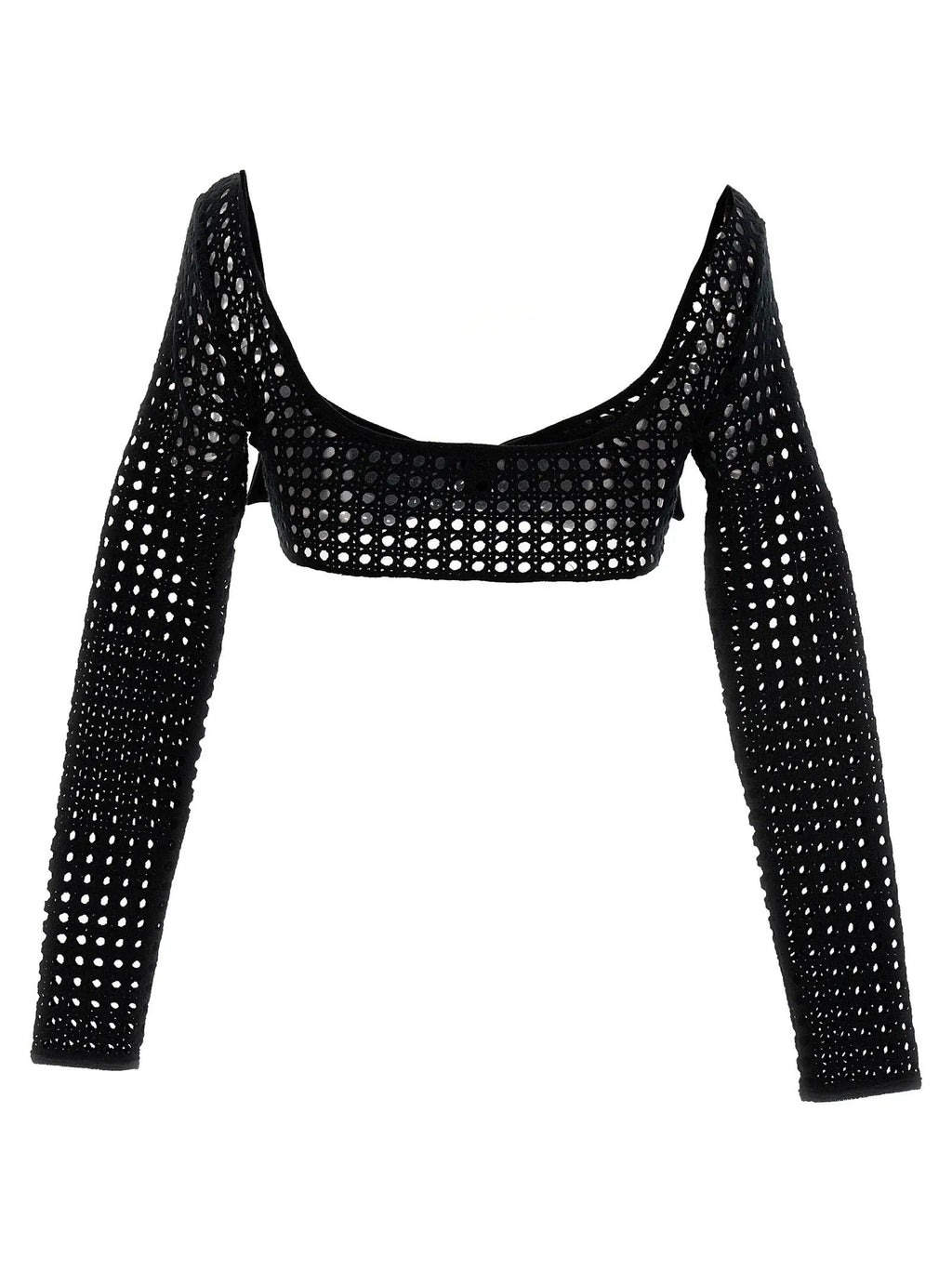 Giambattista Valli Black Polyester Long Sleeve T-Shirt