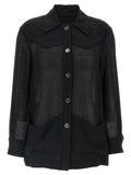 Ferragamo Black Virgin Wool Blouse