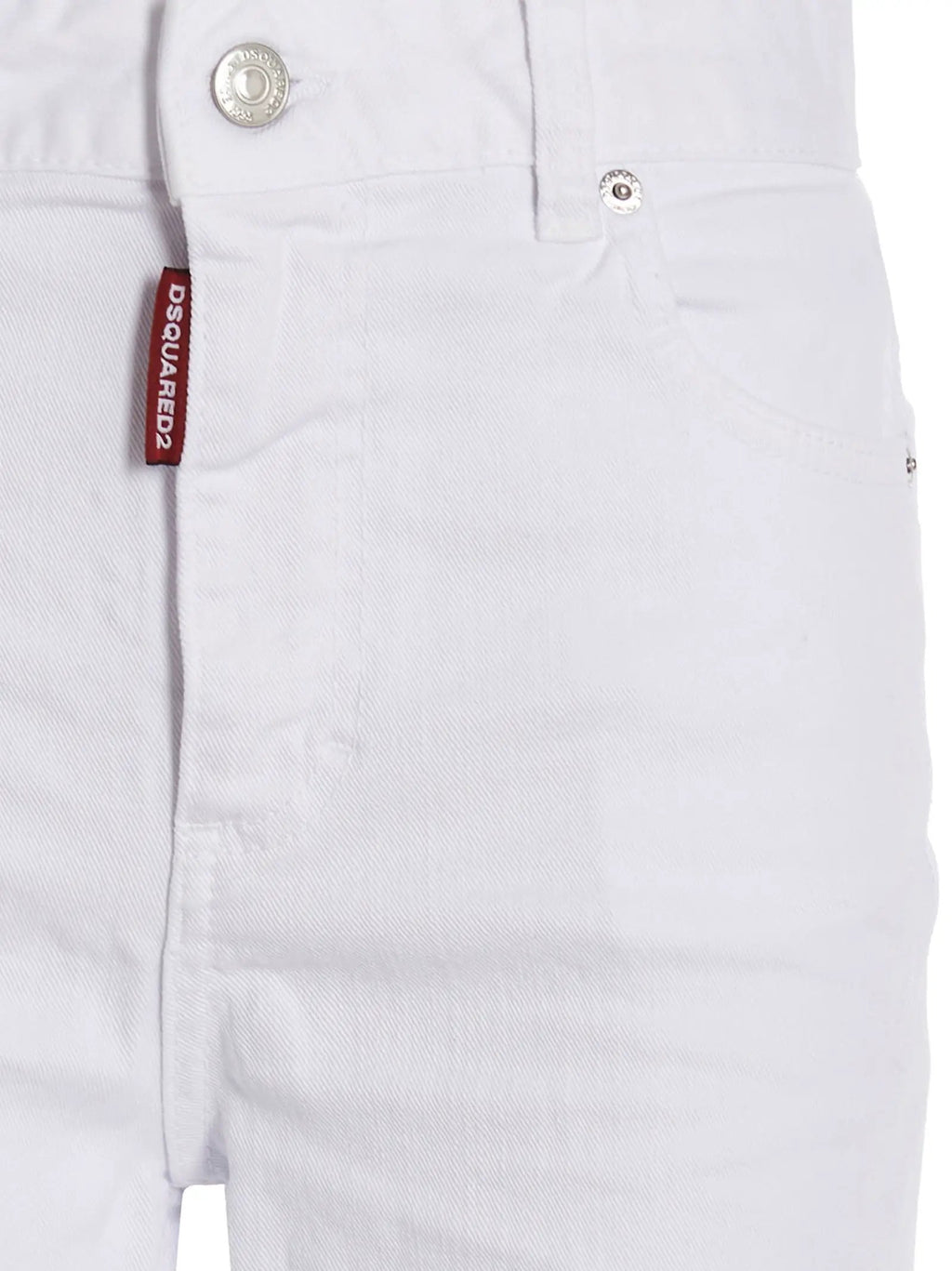 Dsquared² White Cotton Flared Jeans