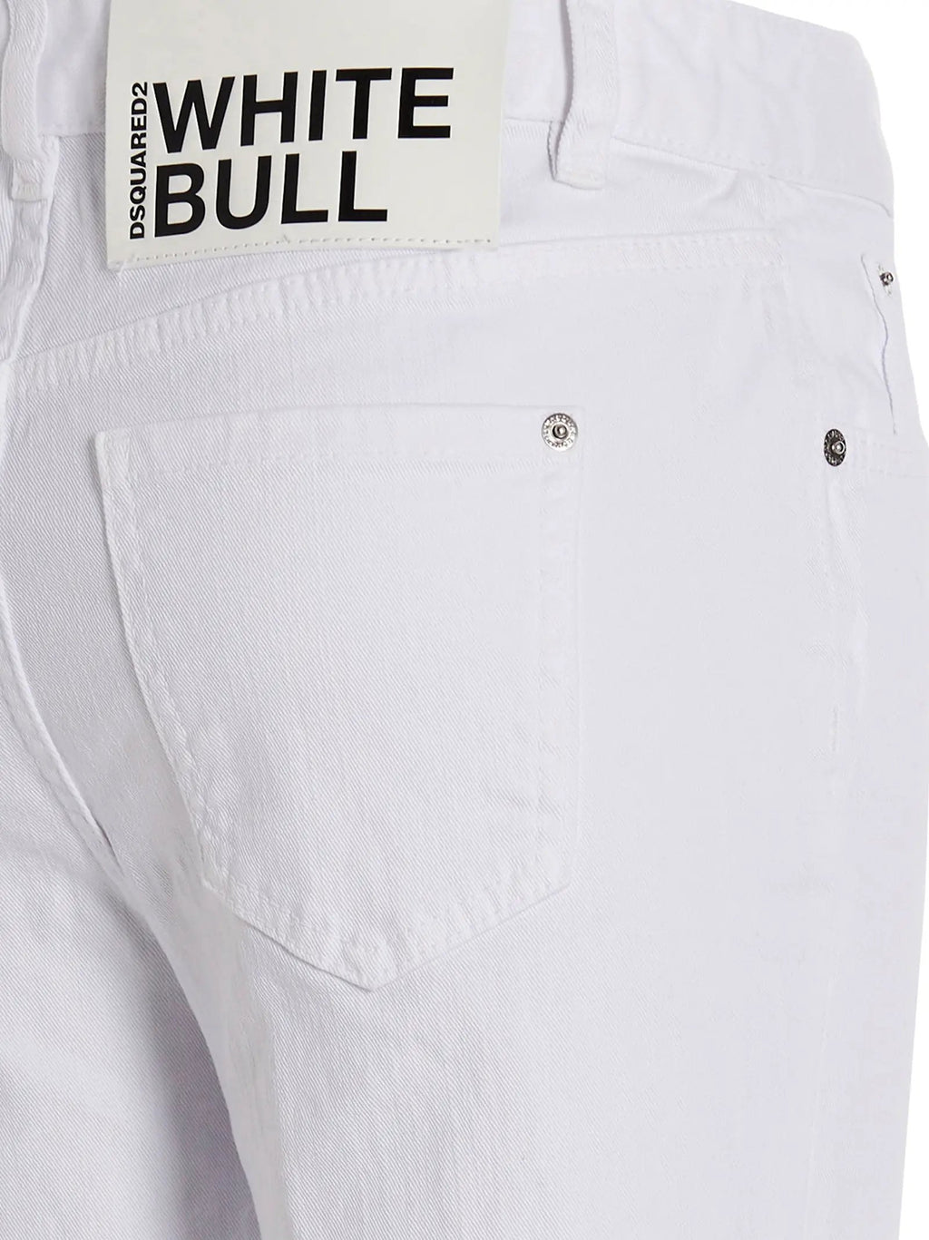 Dsquared² White Cotton Flared Jeans