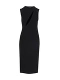 Versace Black Acetate Midi Dress