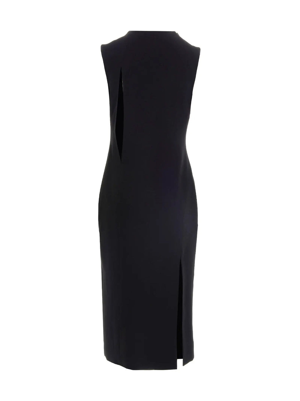 Versace Black Acetate Midi Dress