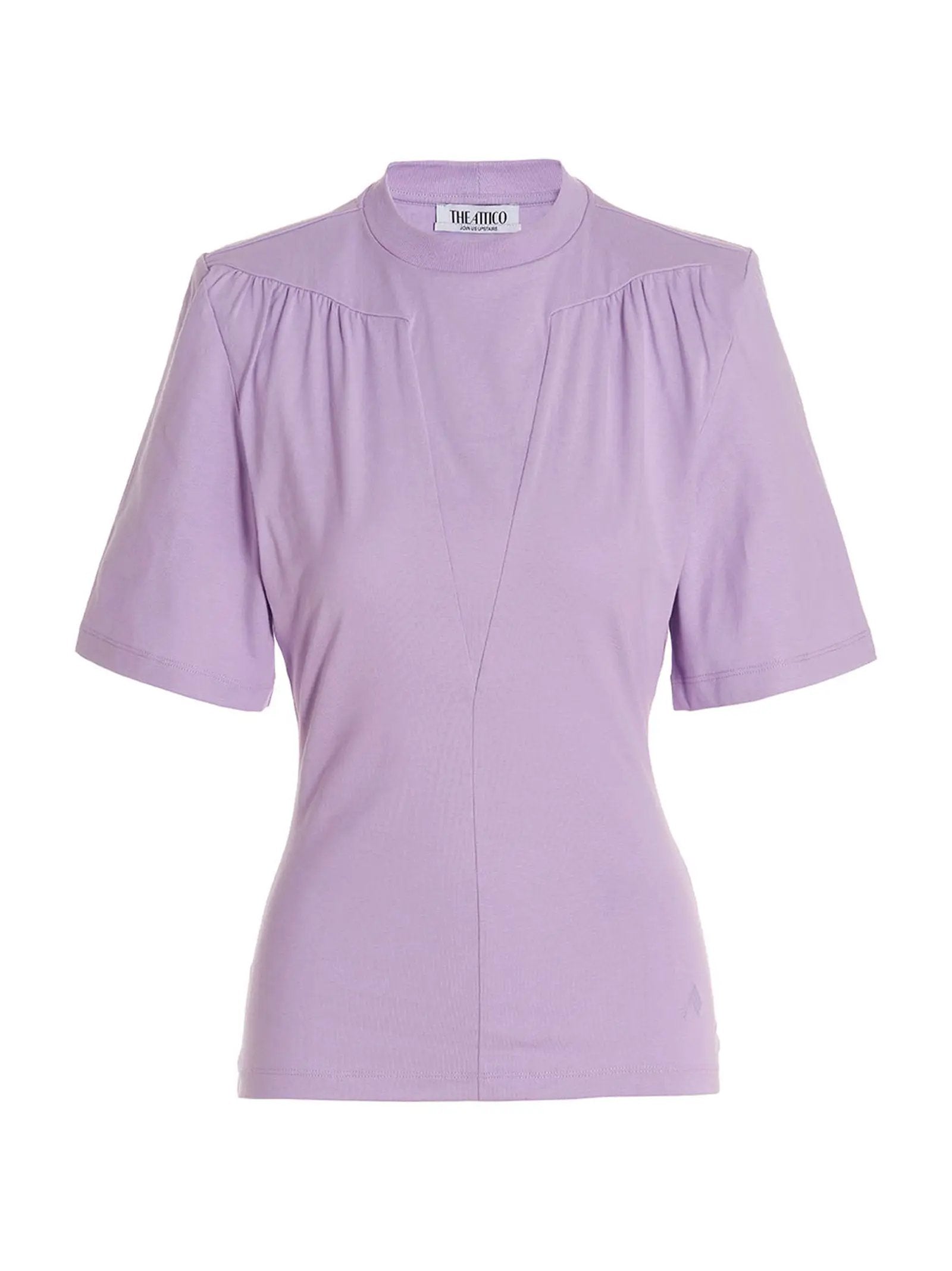 The Attico Purple Cotton T-Shirt