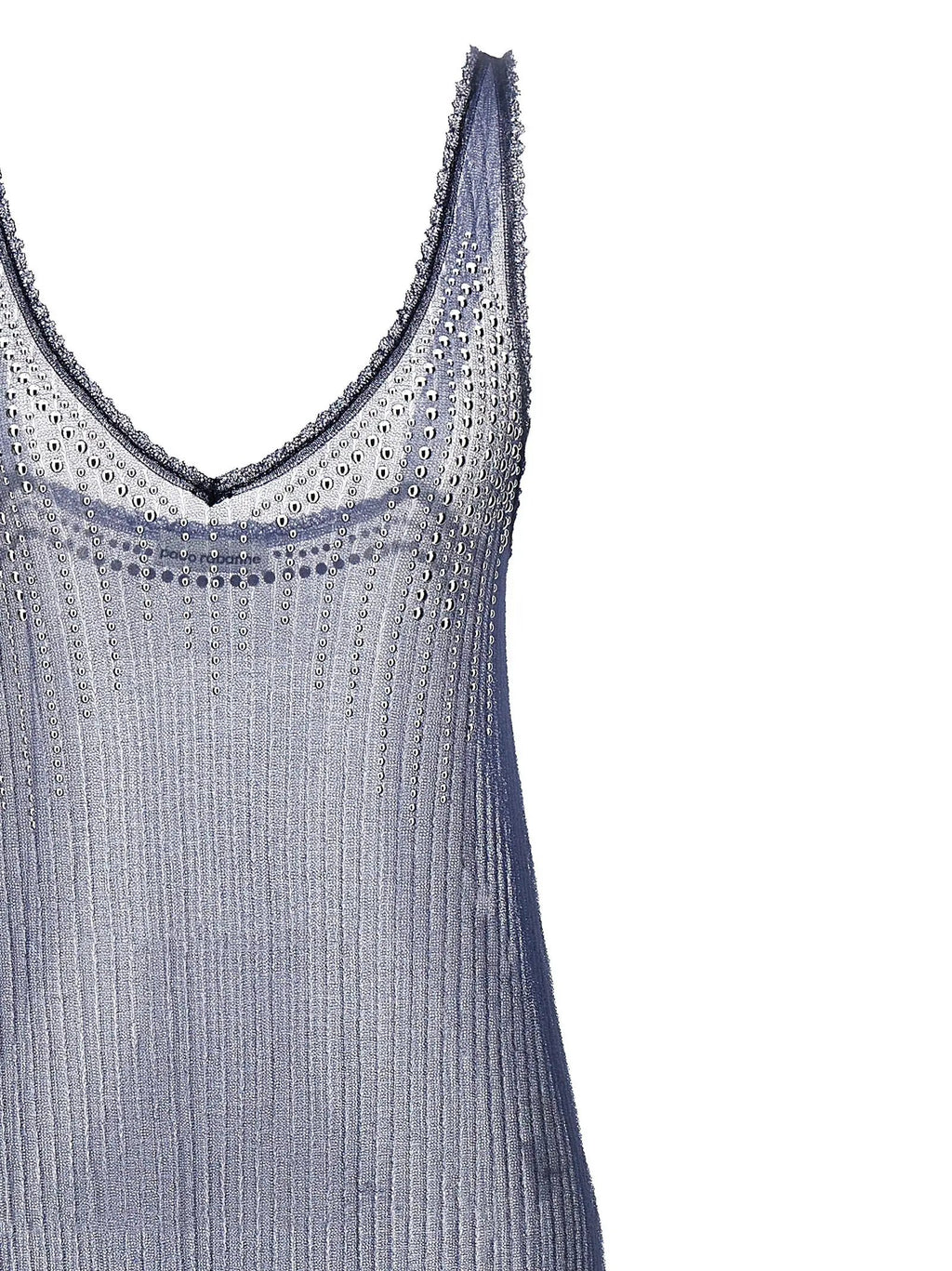 Paco Rabanne Blue Polyamide Long Dress