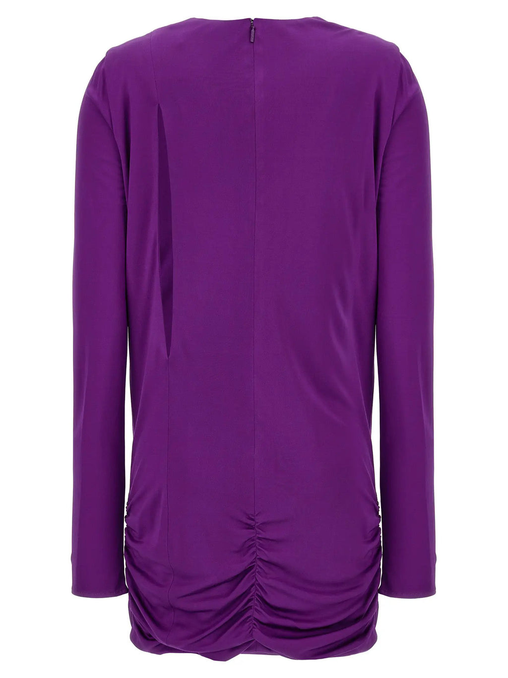 Versace Purple Viscose Short Dress