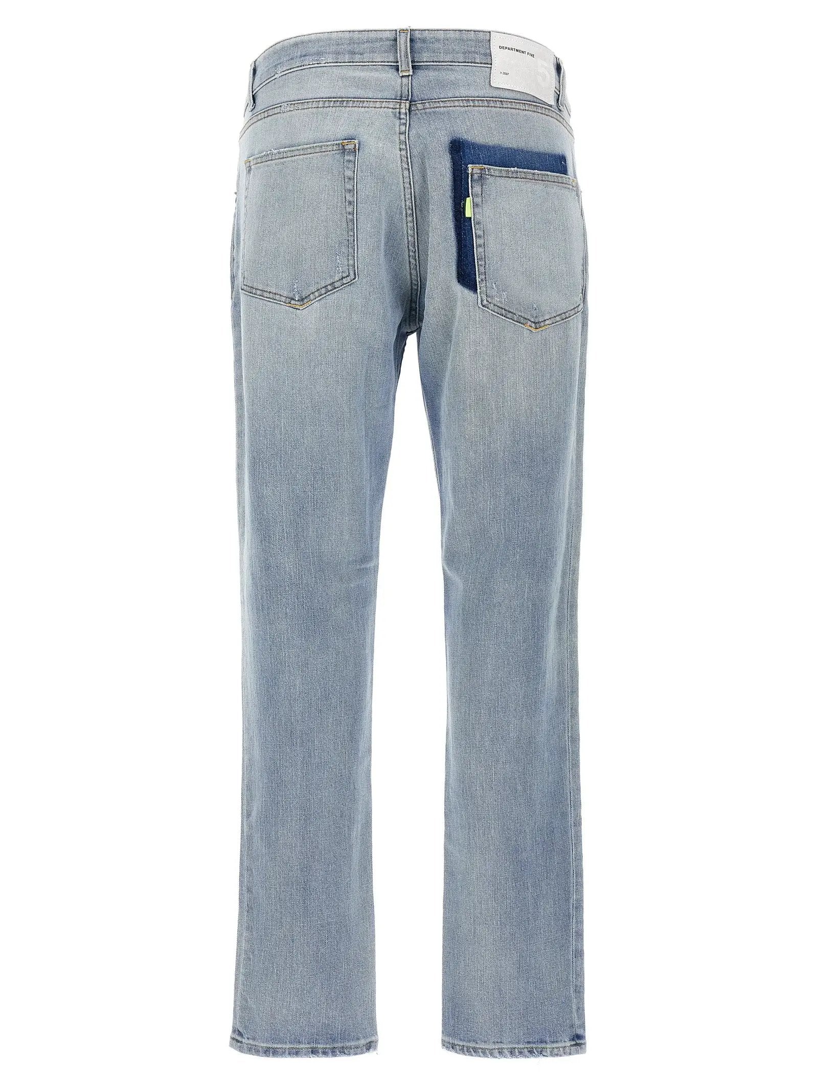 Department 5 Blue Cotton Slim Fit Jeans