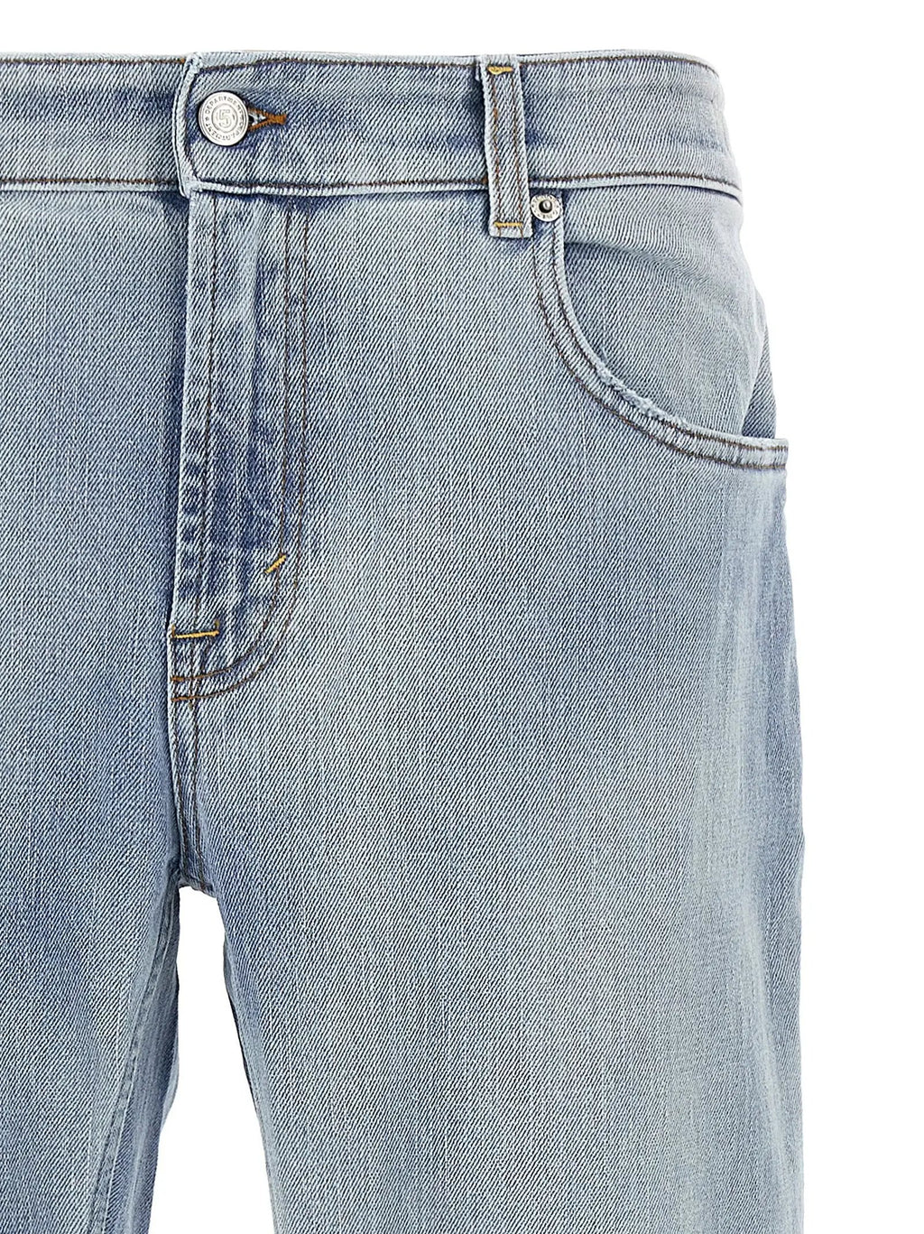 Department 5 Blue Cotton Slim Fit Jeans