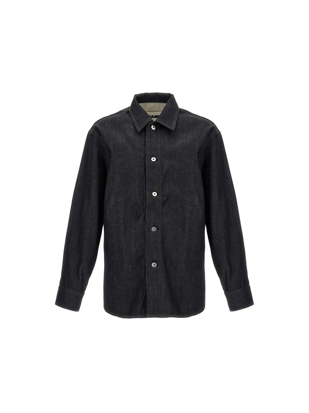 Jil Sander Blue Cotton Blouse