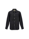 Jil Sander Blue Cotton Blouse