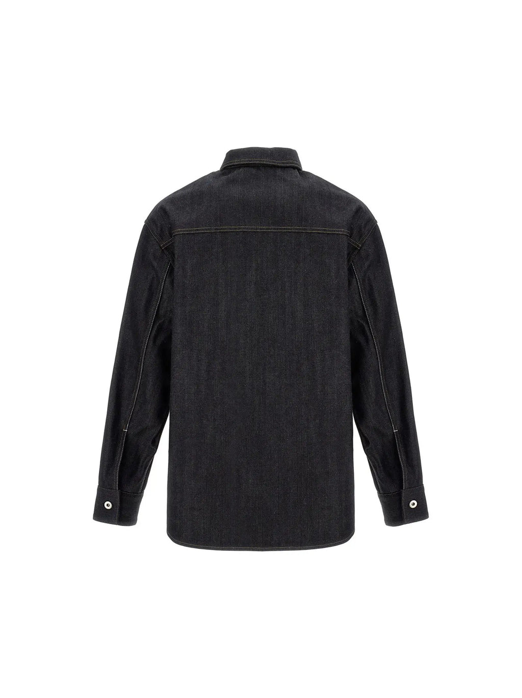 Jil Sander Blue Cotton Blouse