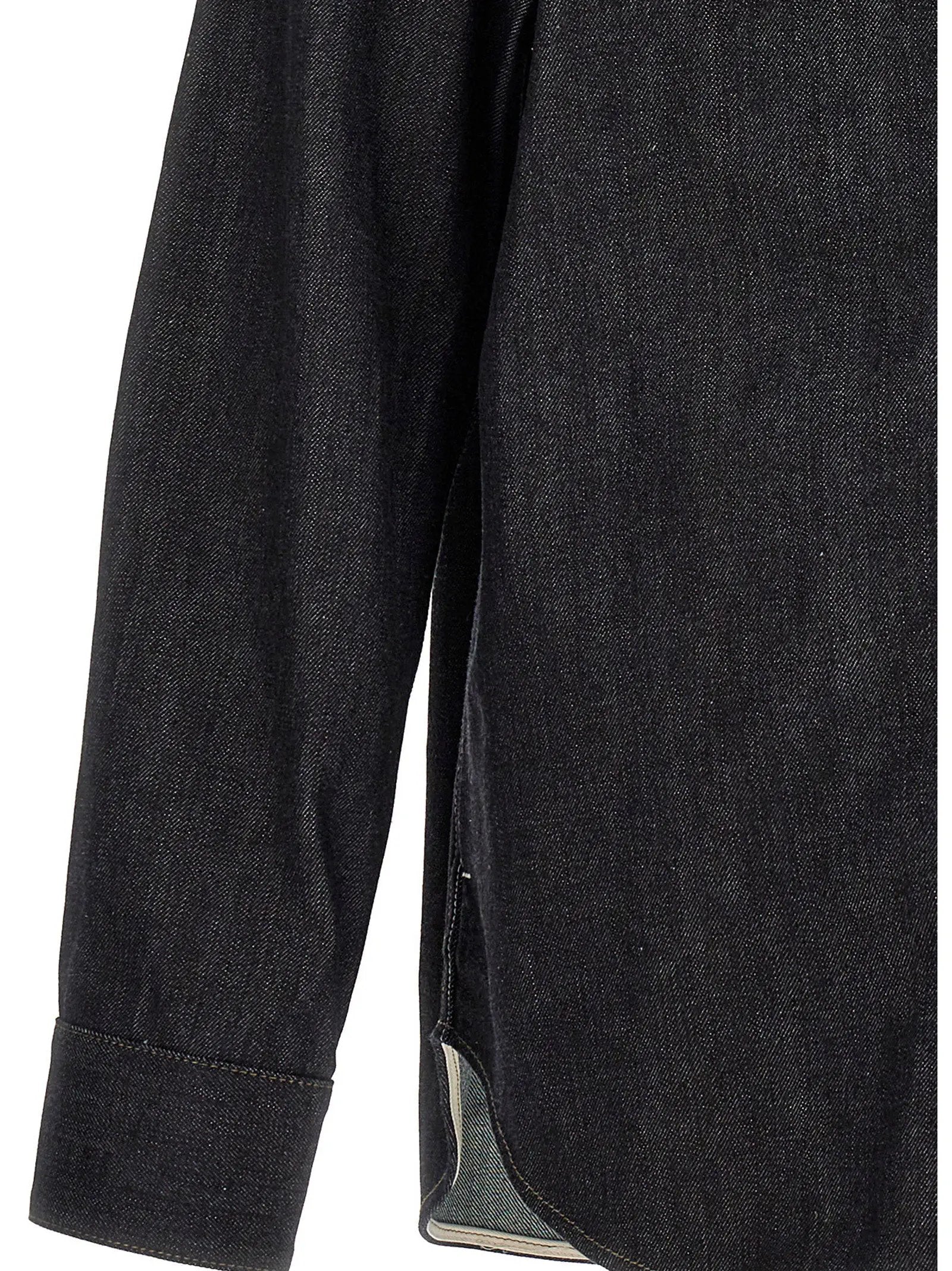 Jil Sander Blue Cotton Blouse