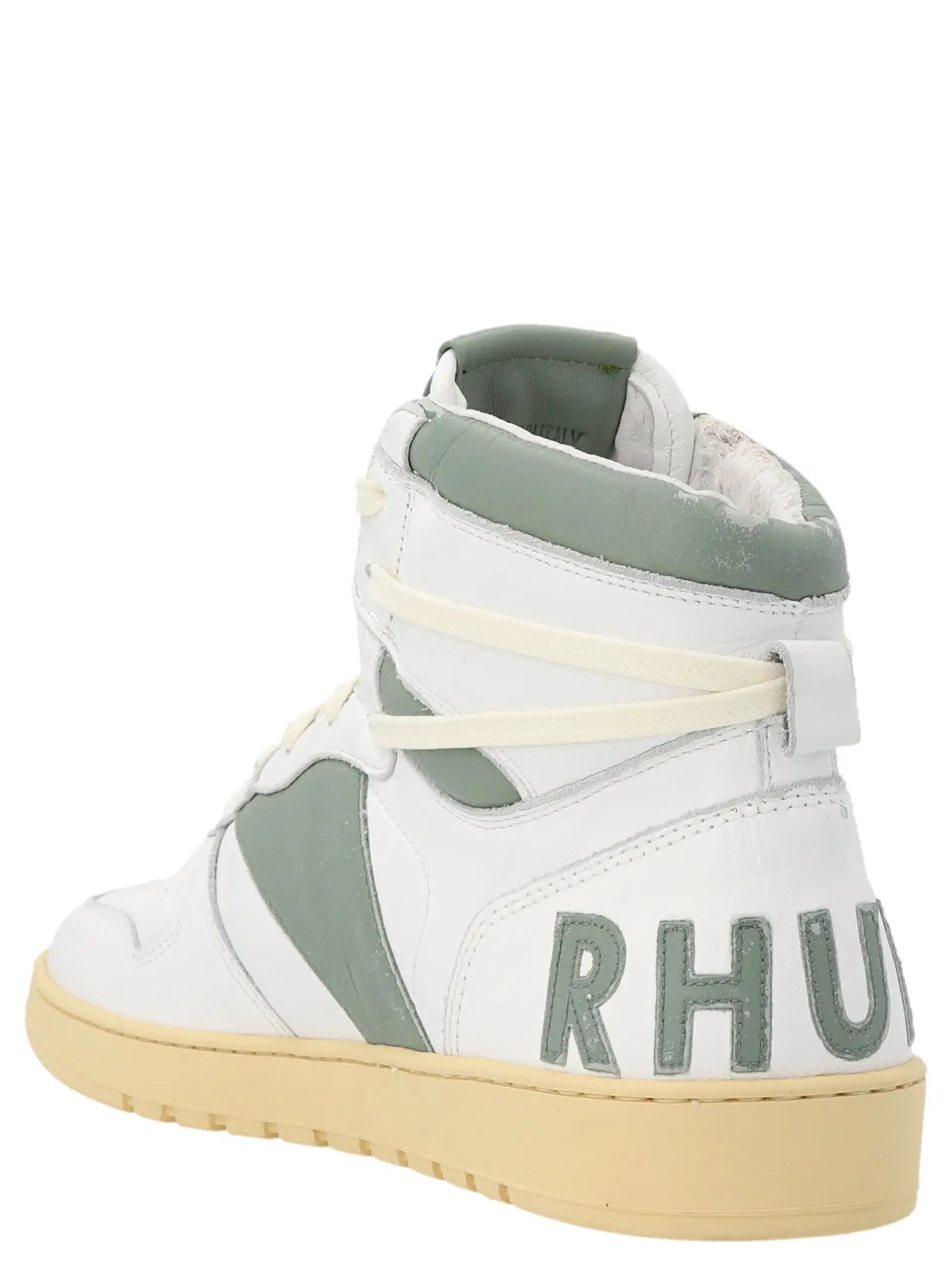 Rhude Bicolor Calfskin High Top Sneakers