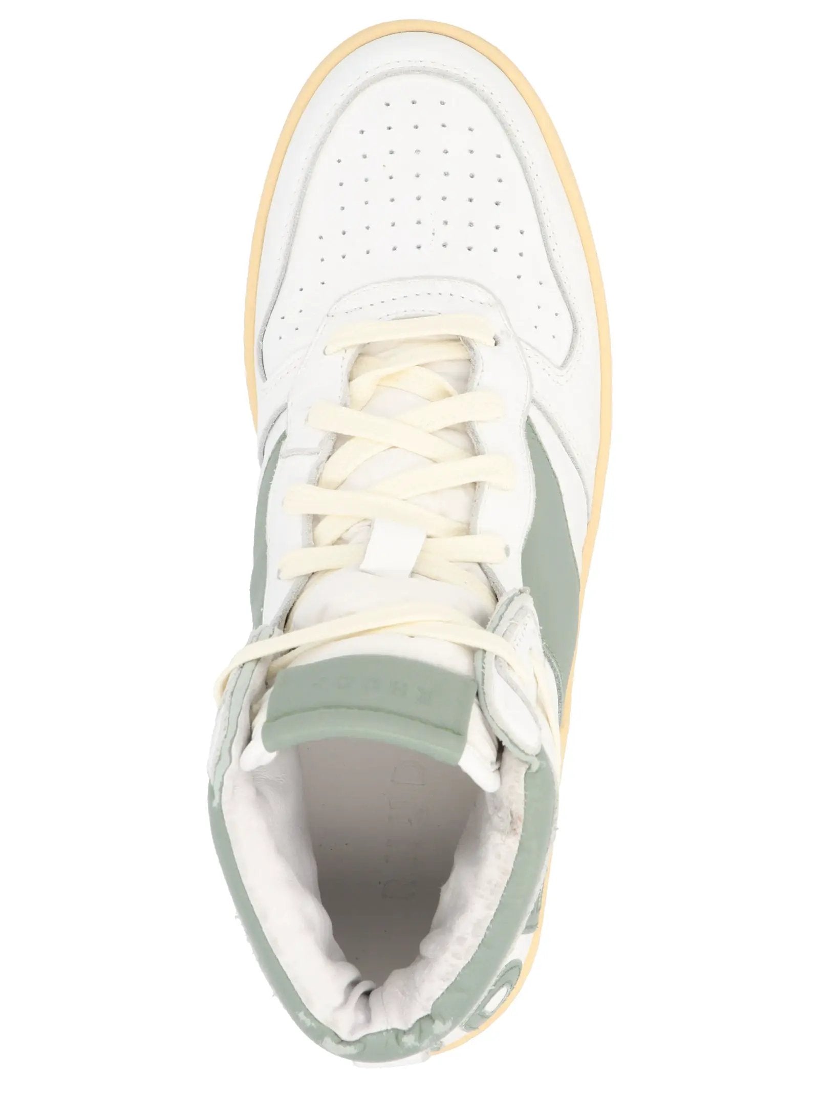 Rhude Bicolor Calfskin High Top Sneakers