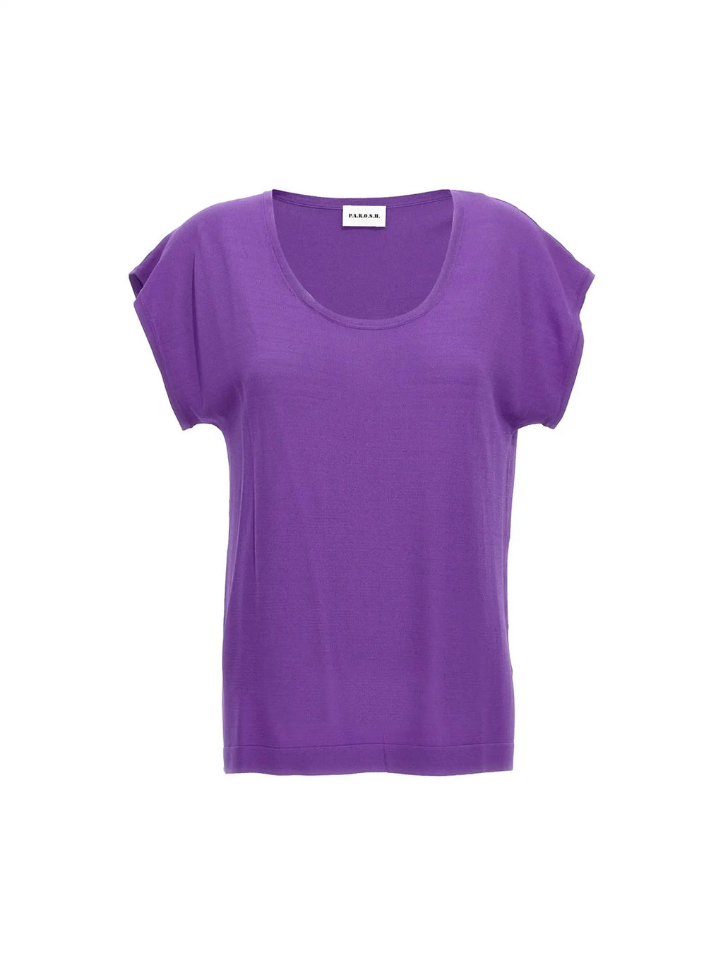 T-shirt violet en viscose P.A.R.O.S.H.