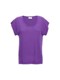 T-shirt violet en viscose P.A.R.O.S.H.