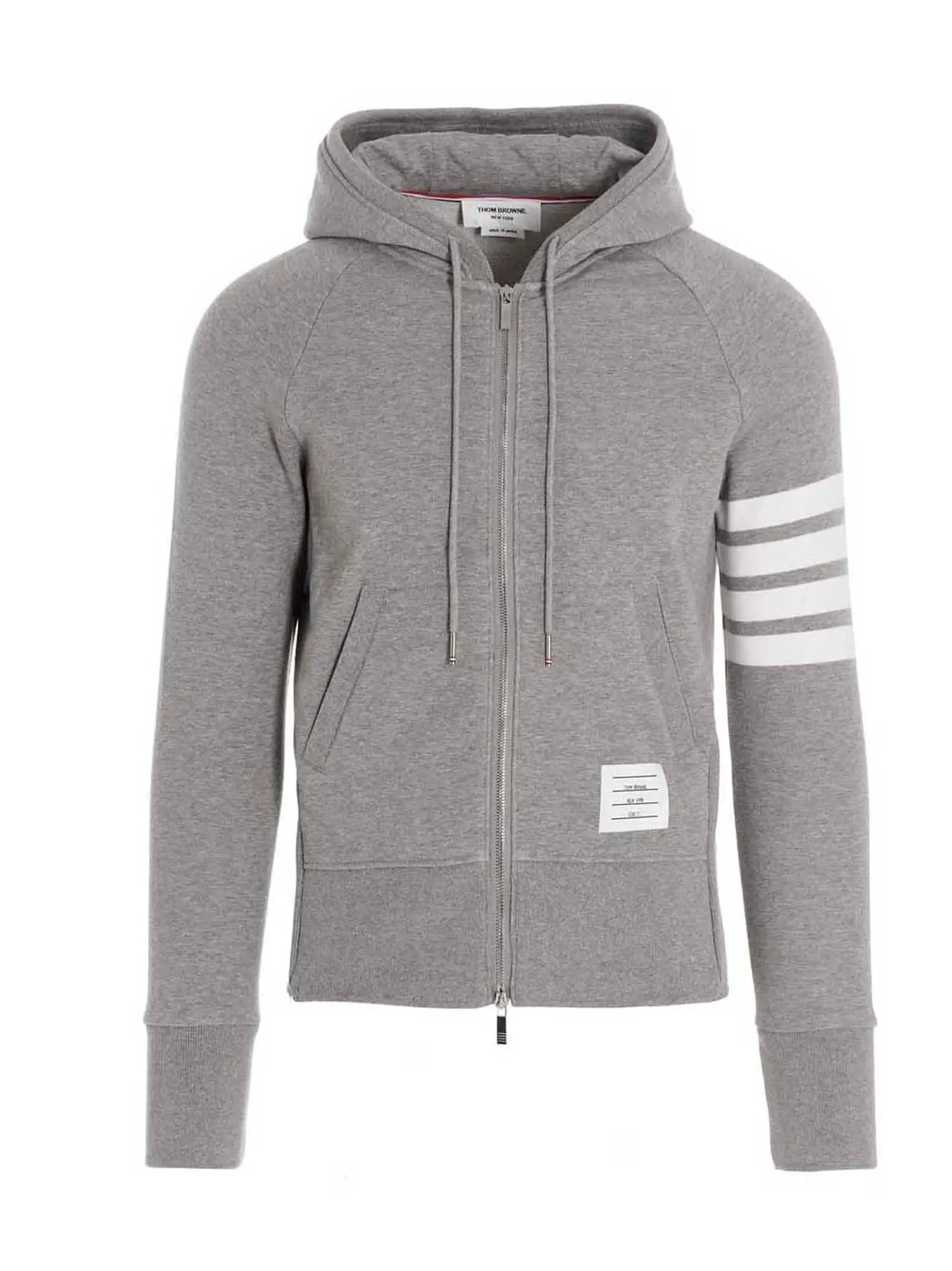 Thom Browne Gray Cotton Sweatshirt