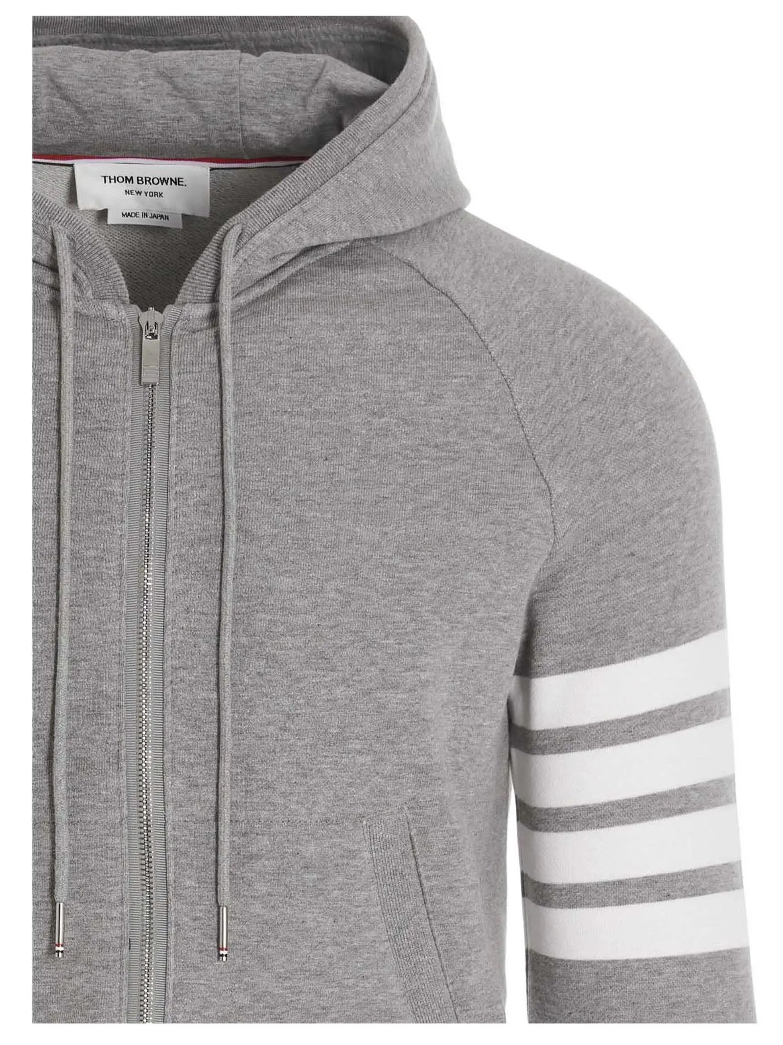 Thom Browne Gray Cotton Sweatshirt
