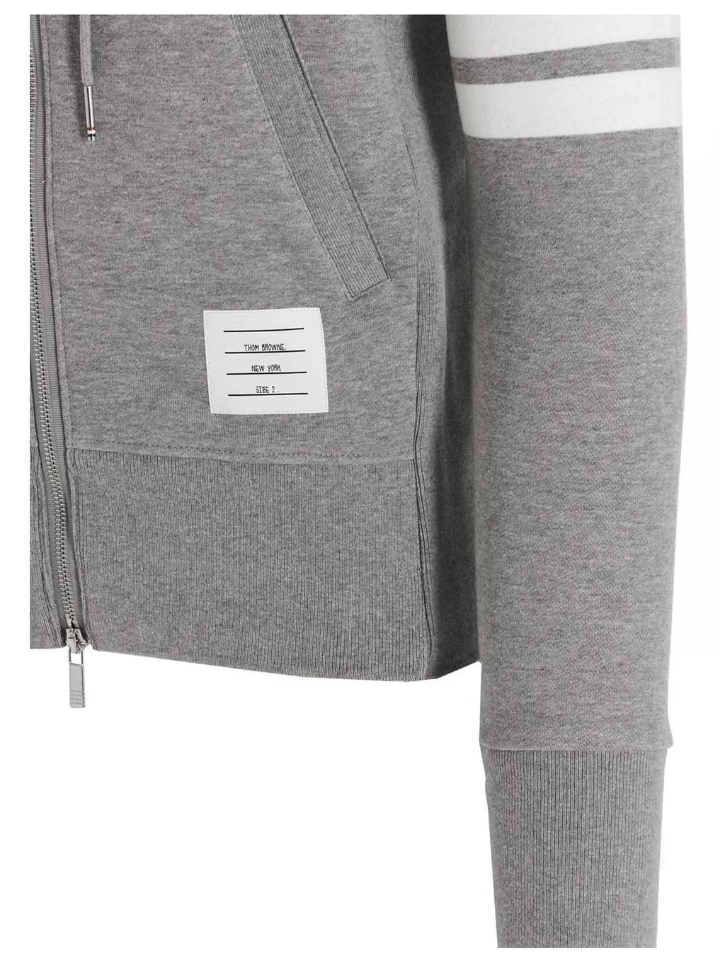 Thom Browne Gray Cotton Sweatshirt
