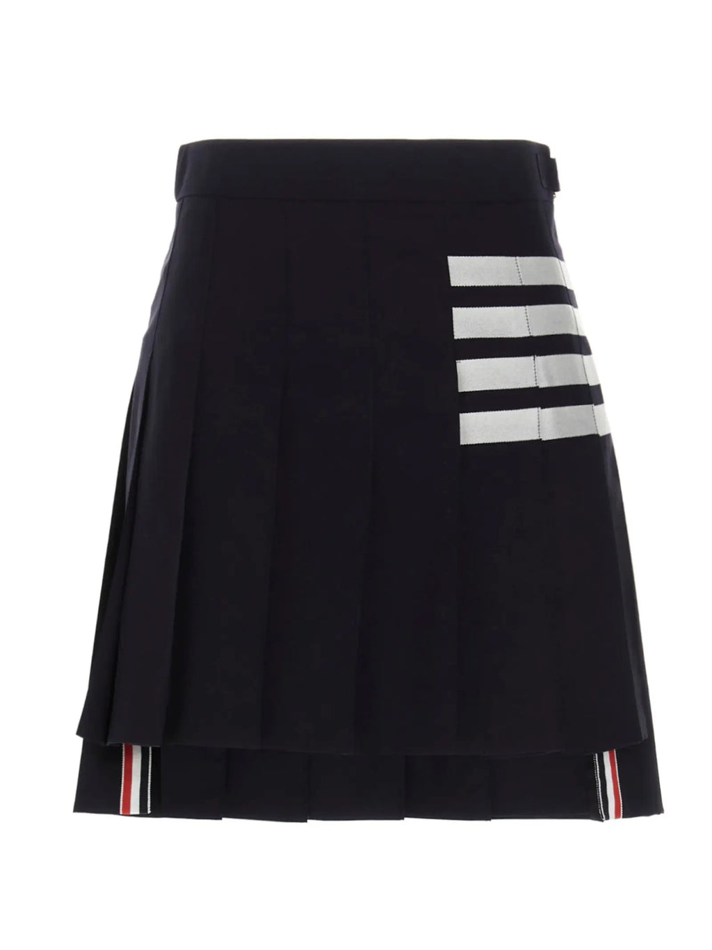 Thom Browne Blue Wool Long Skirt