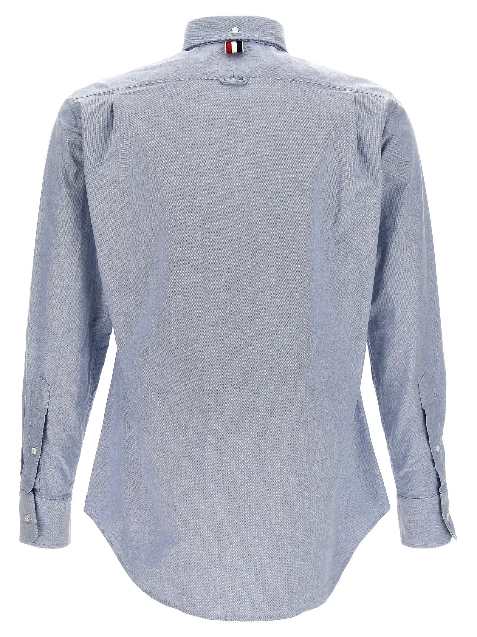 Thom Browne Blue Cotton Blouse