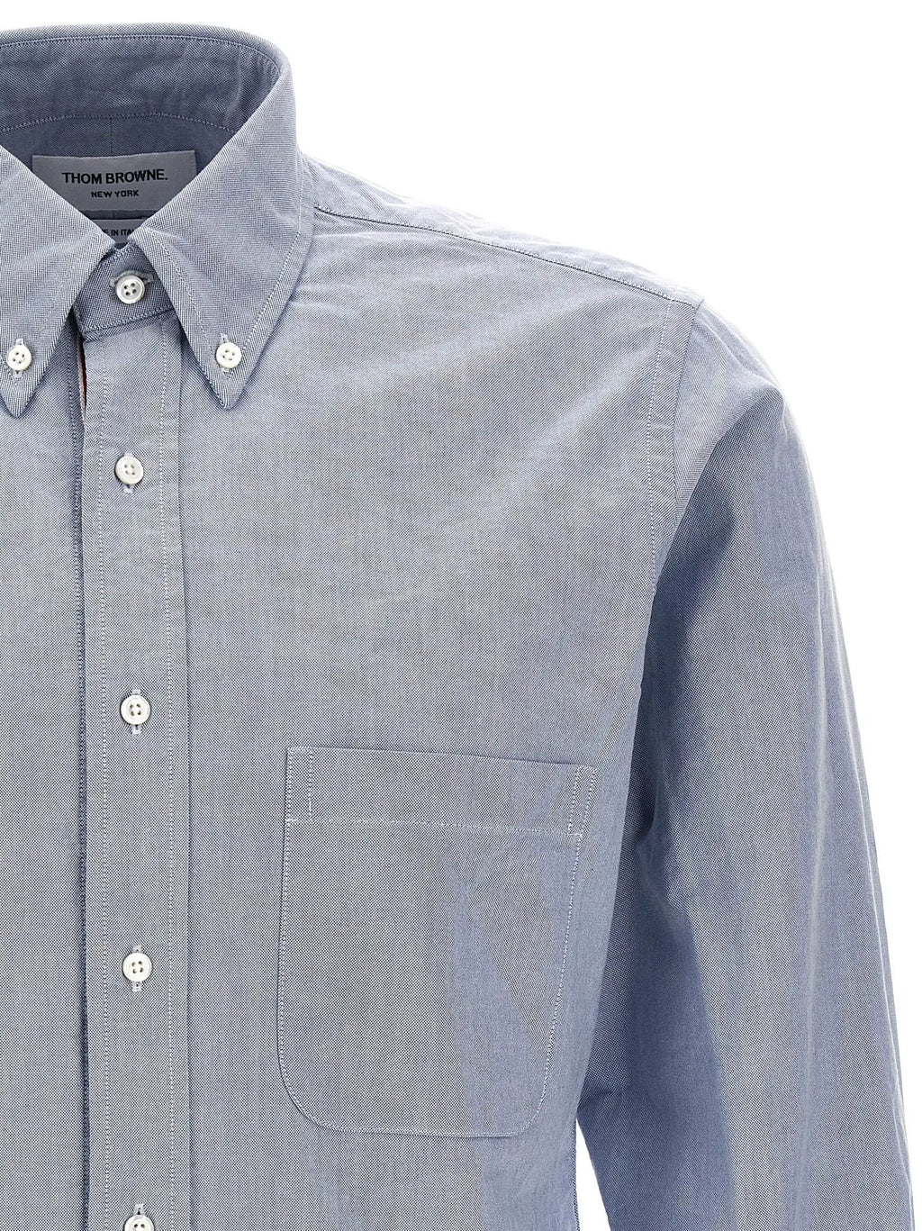 Thom Browne Blue Cotton Blouse