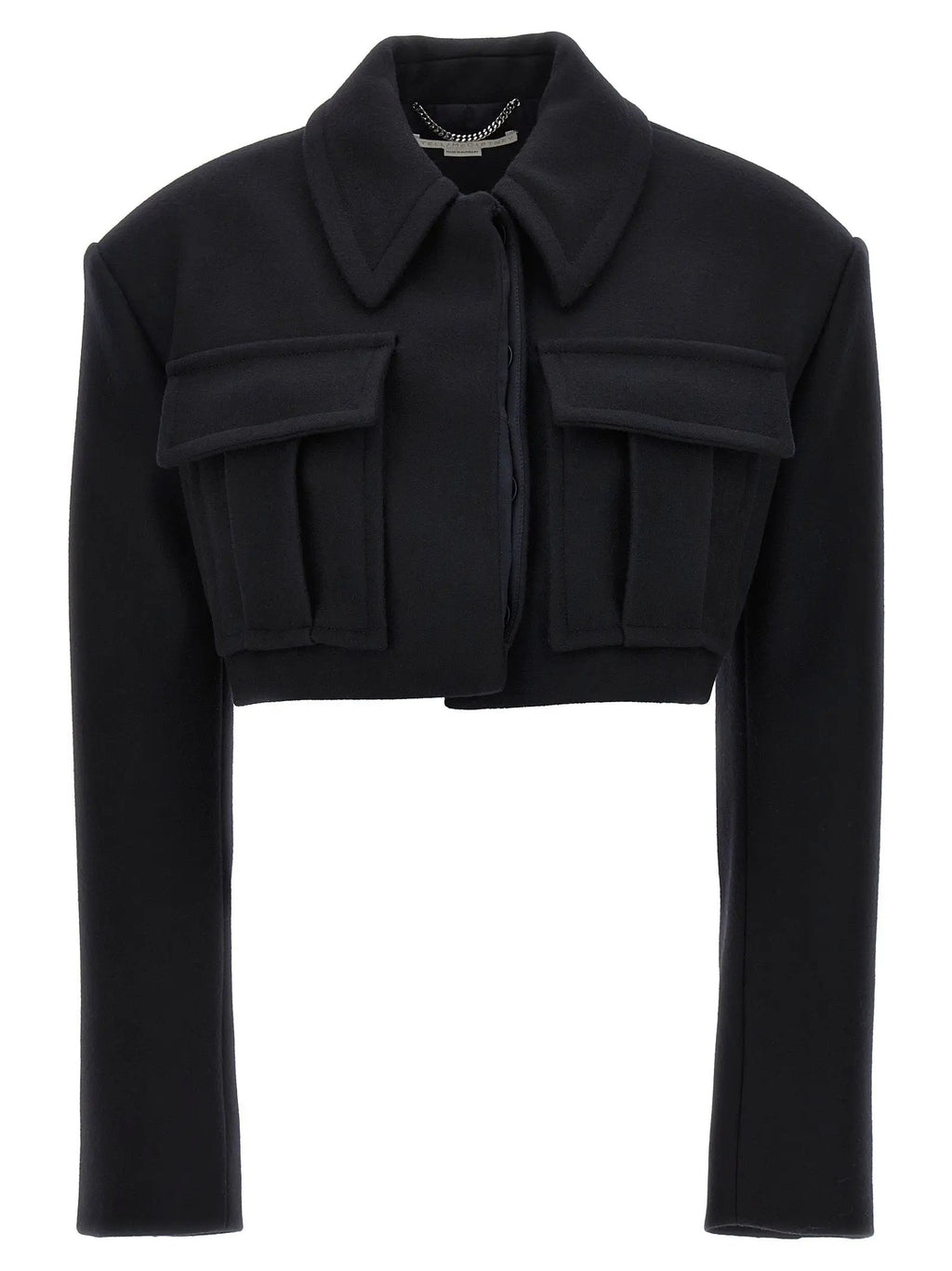 Stella McCartney Black Wool Full-Length Jacket