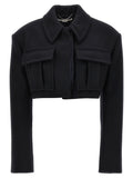 Stella McCartney Black Wool Full-Length Jacket
