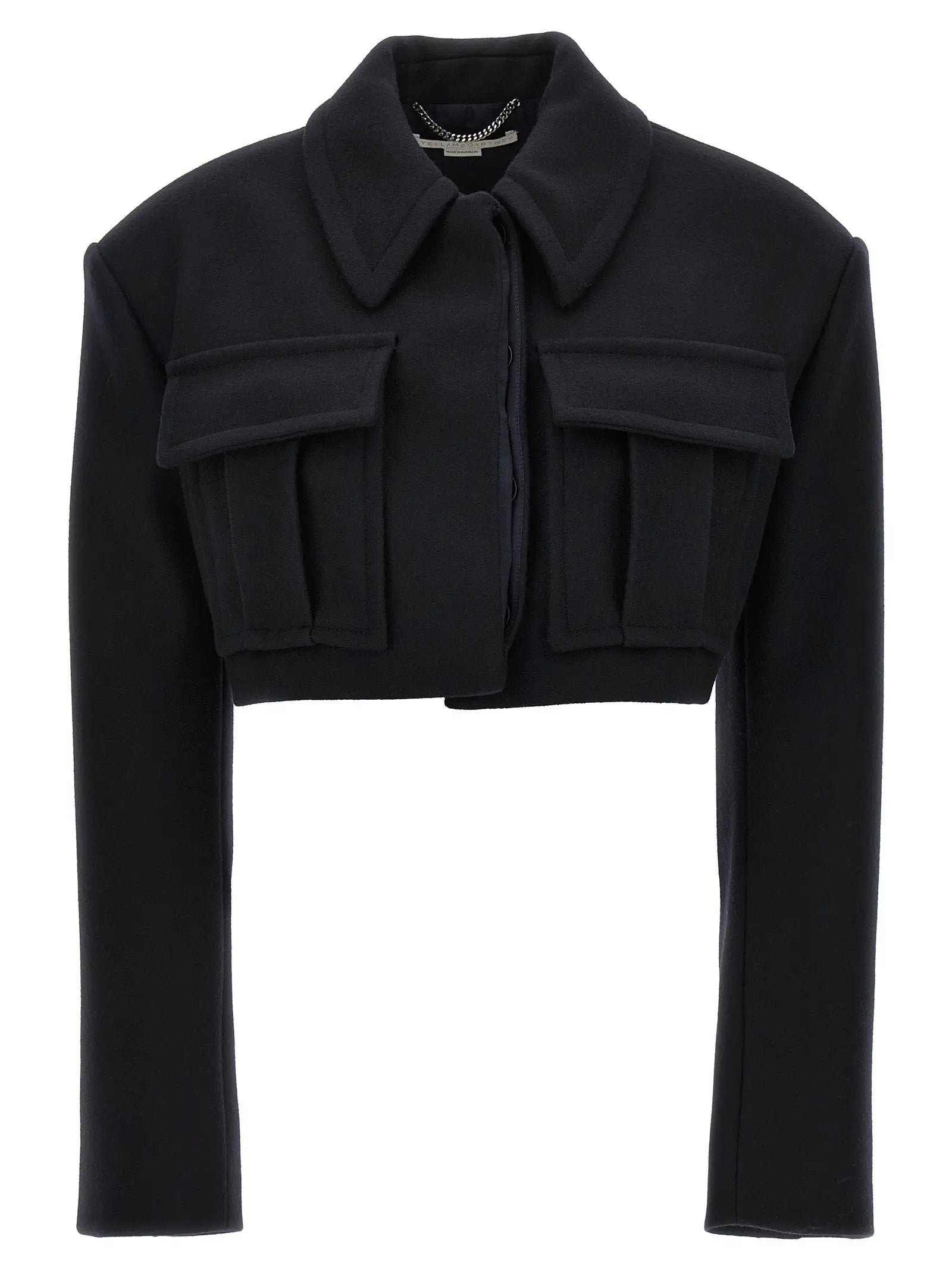 Stella McCartney Black Wool Full-Length Jacket