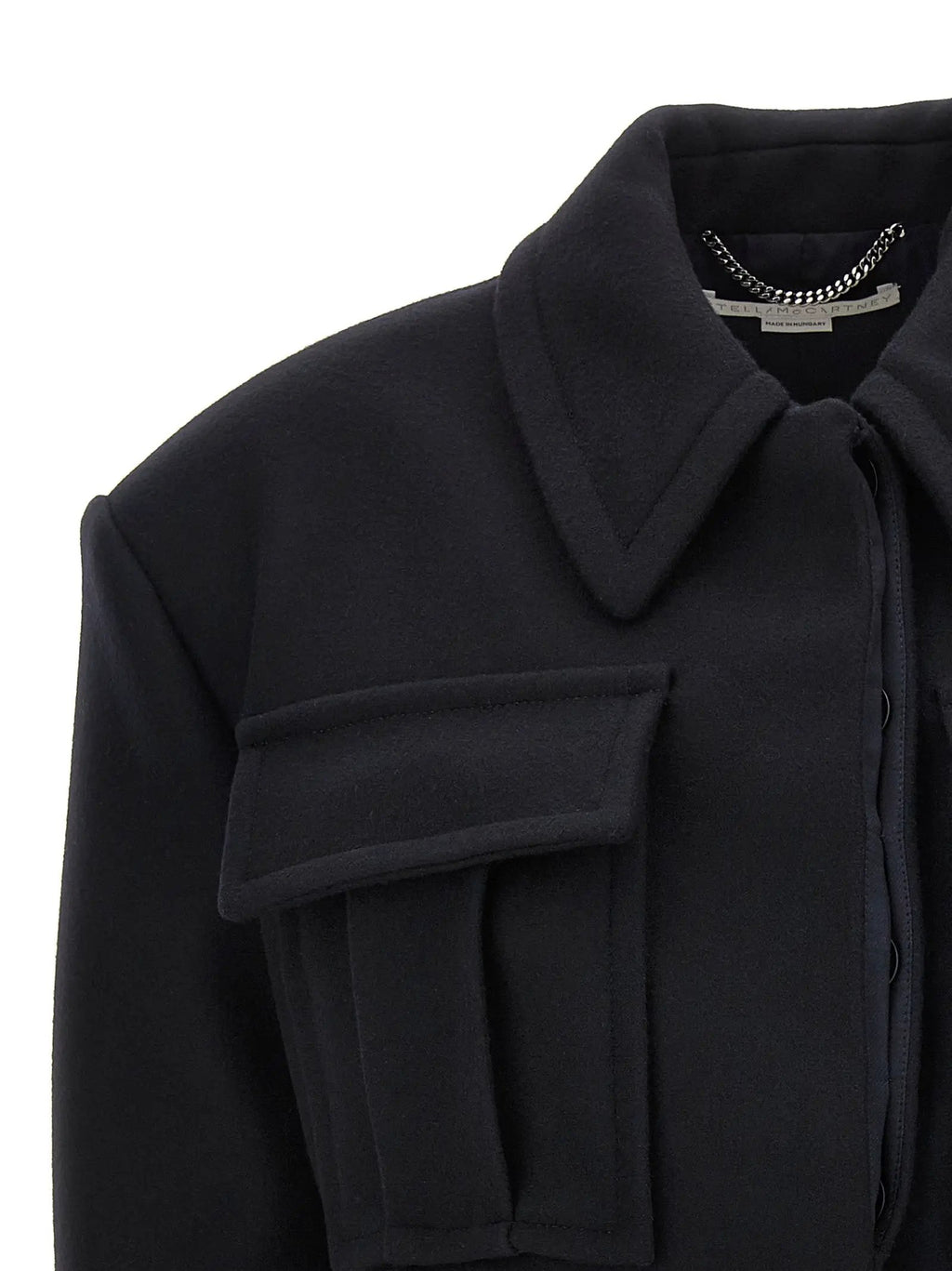 Stella McCartney Black Wool Full-Length Jacket